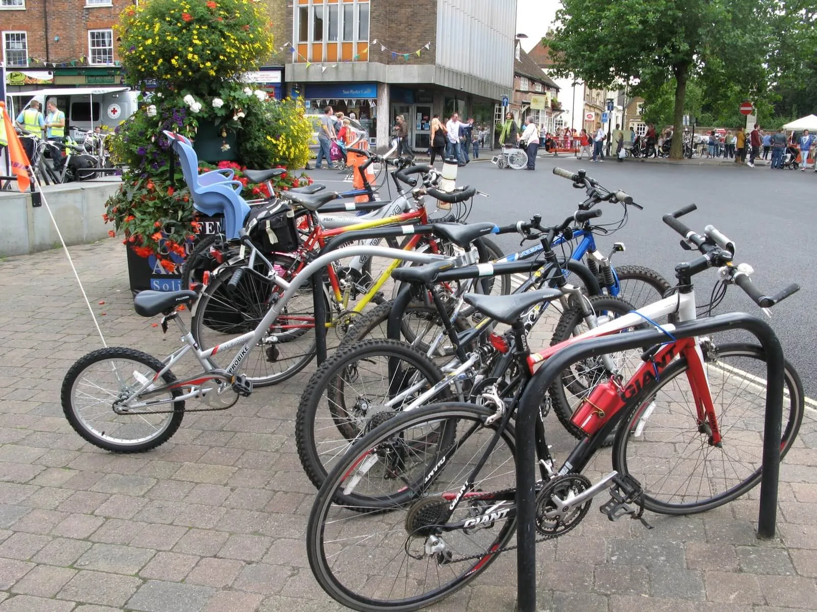 Town centre cycle parking