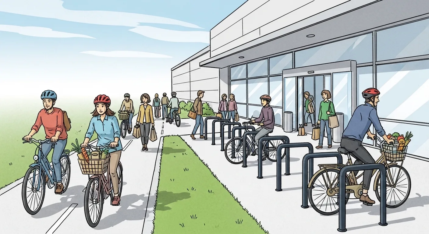 Cyclists Walkers shop