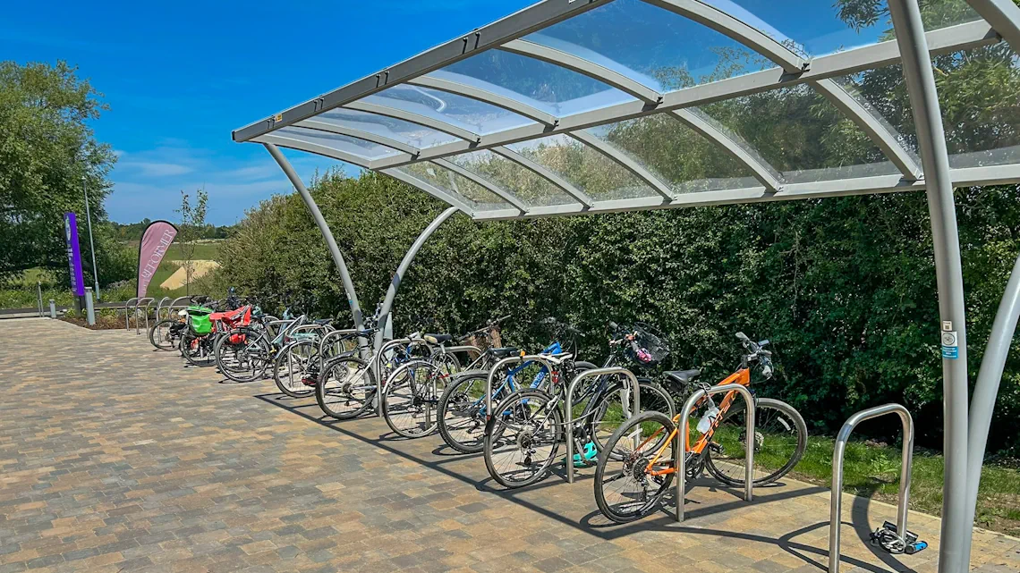 Bike storage leisure centre